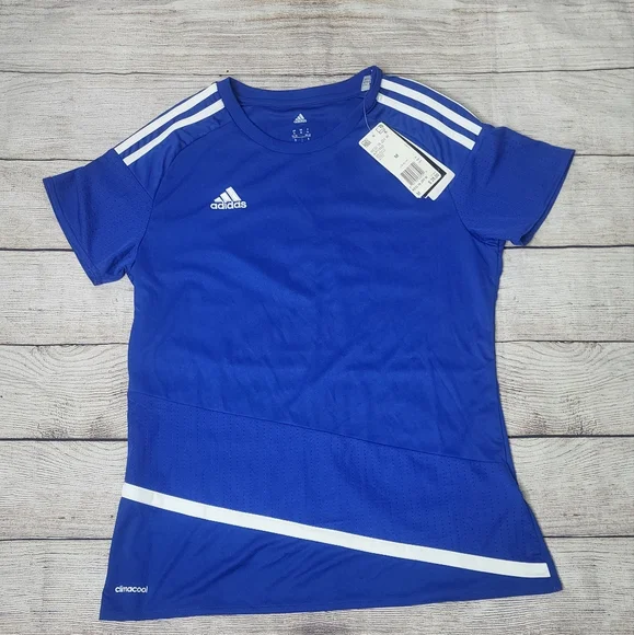 Blue and White Adidas Climacool Jersey M - Picture 1 of 4